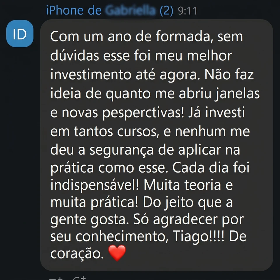 Depoimento de aluno 4